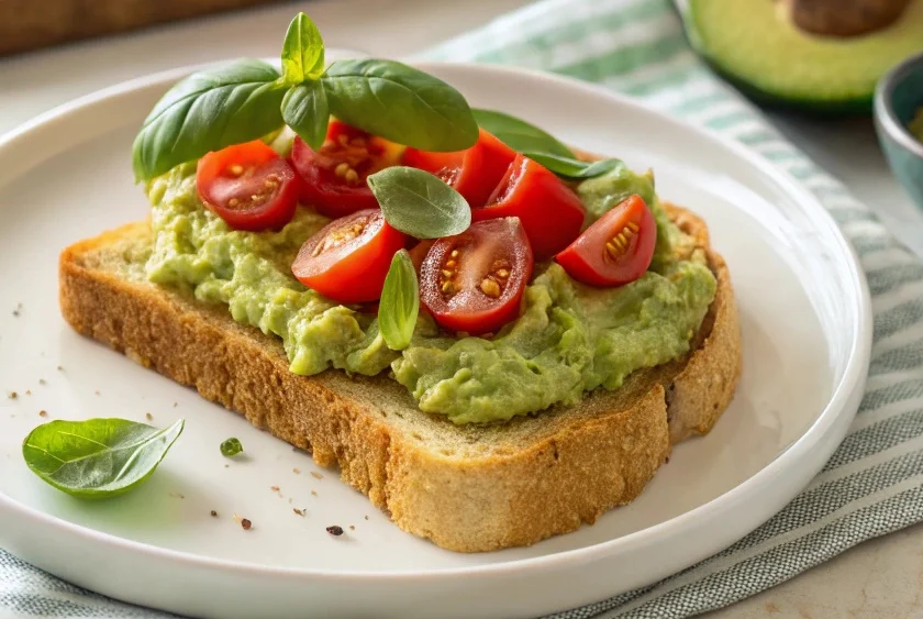 Creamy avocado spread on toast