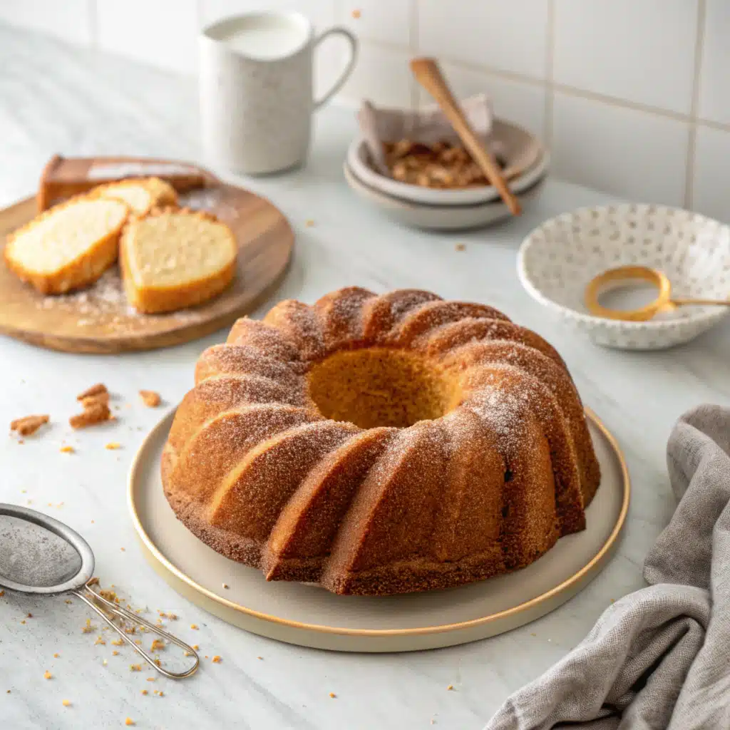 Delicious Nothing Bundt Cake fresh out of the oven