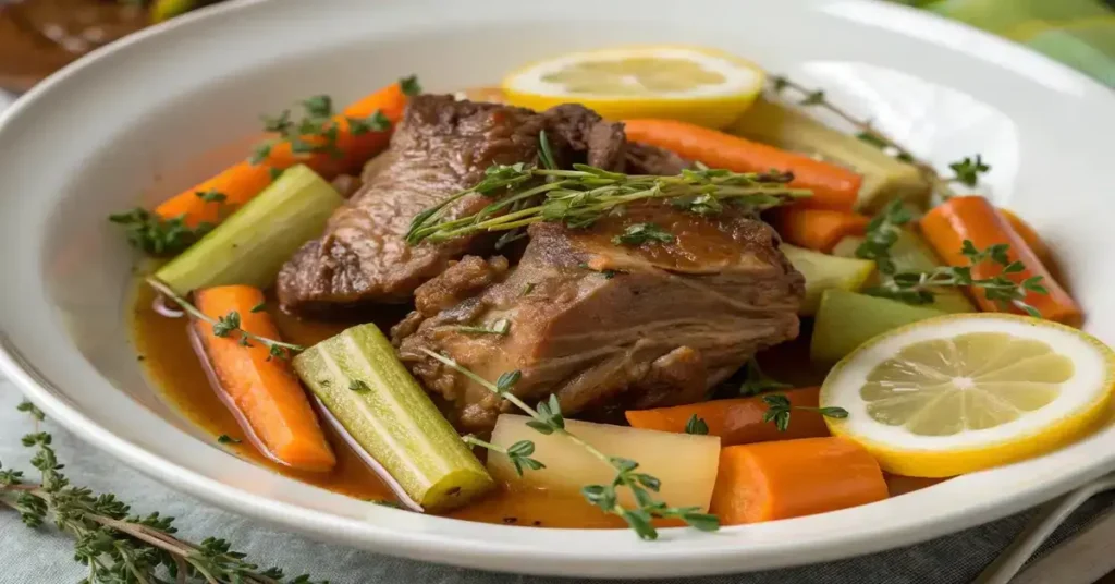 Delicious braised lamb breast plate recipe